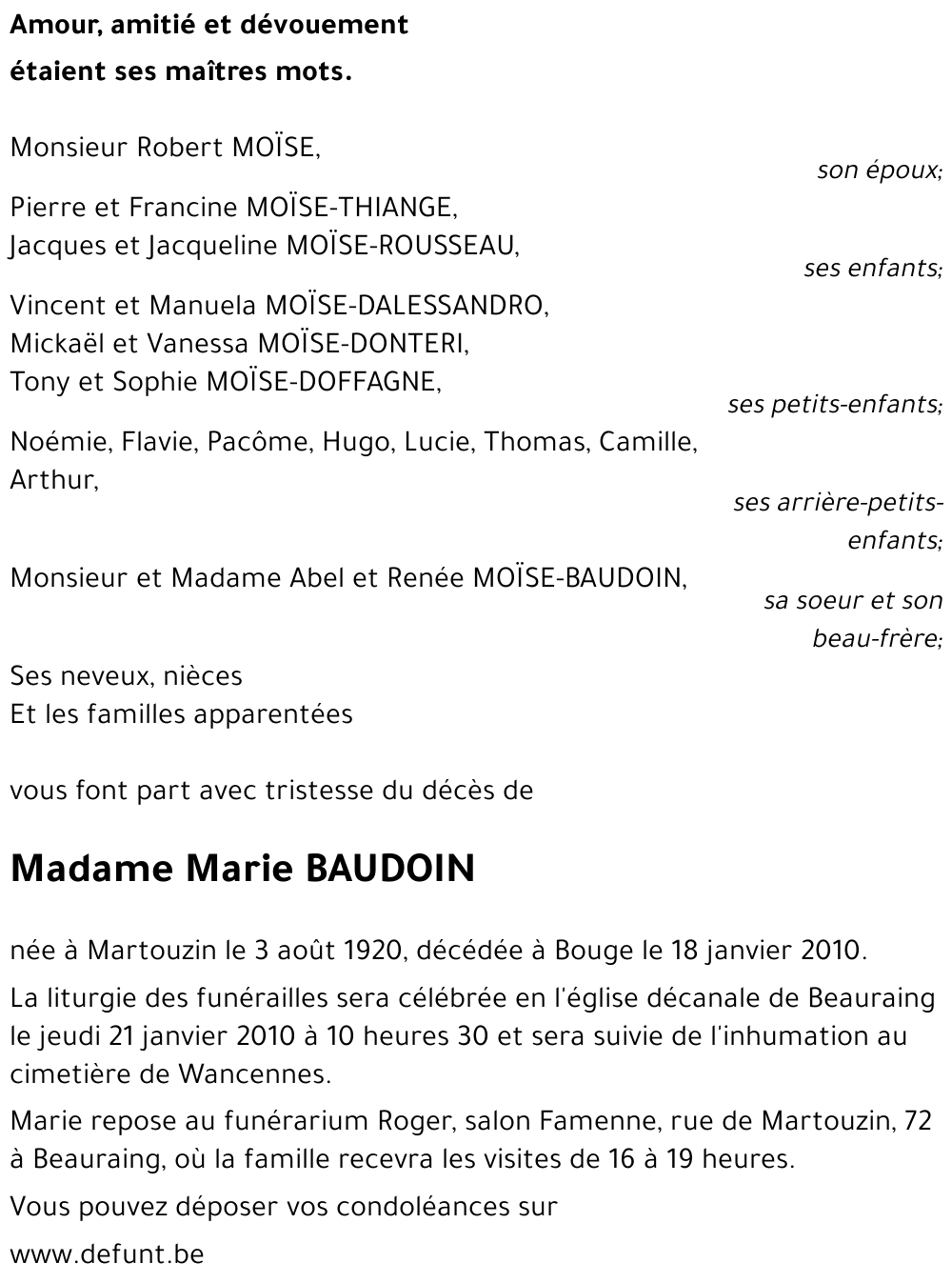 Marie BAUDOIN