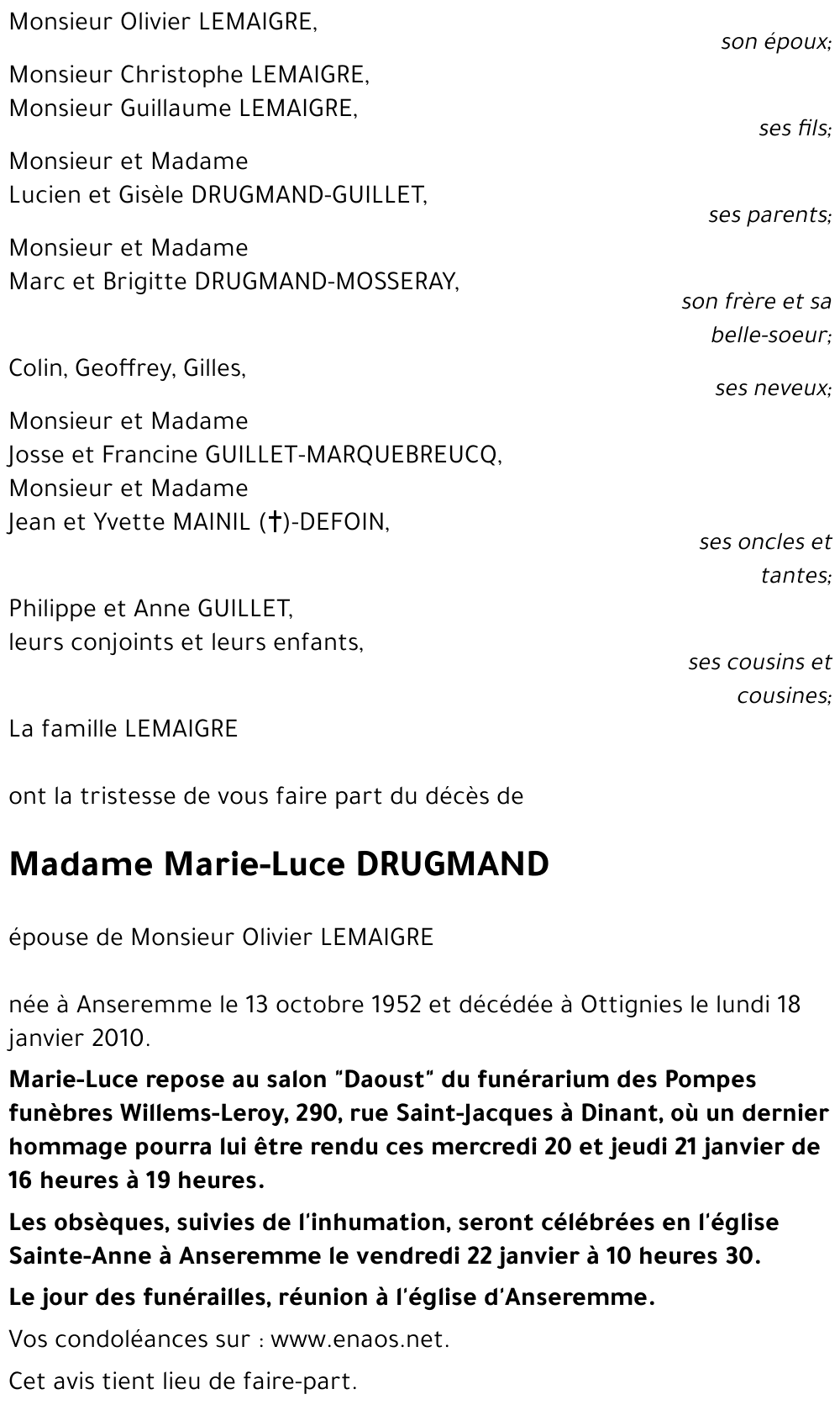 Marie-Luce DRUGMAND