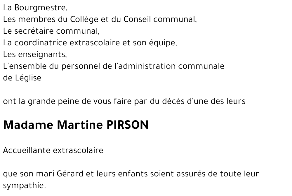 Martine PIRSON