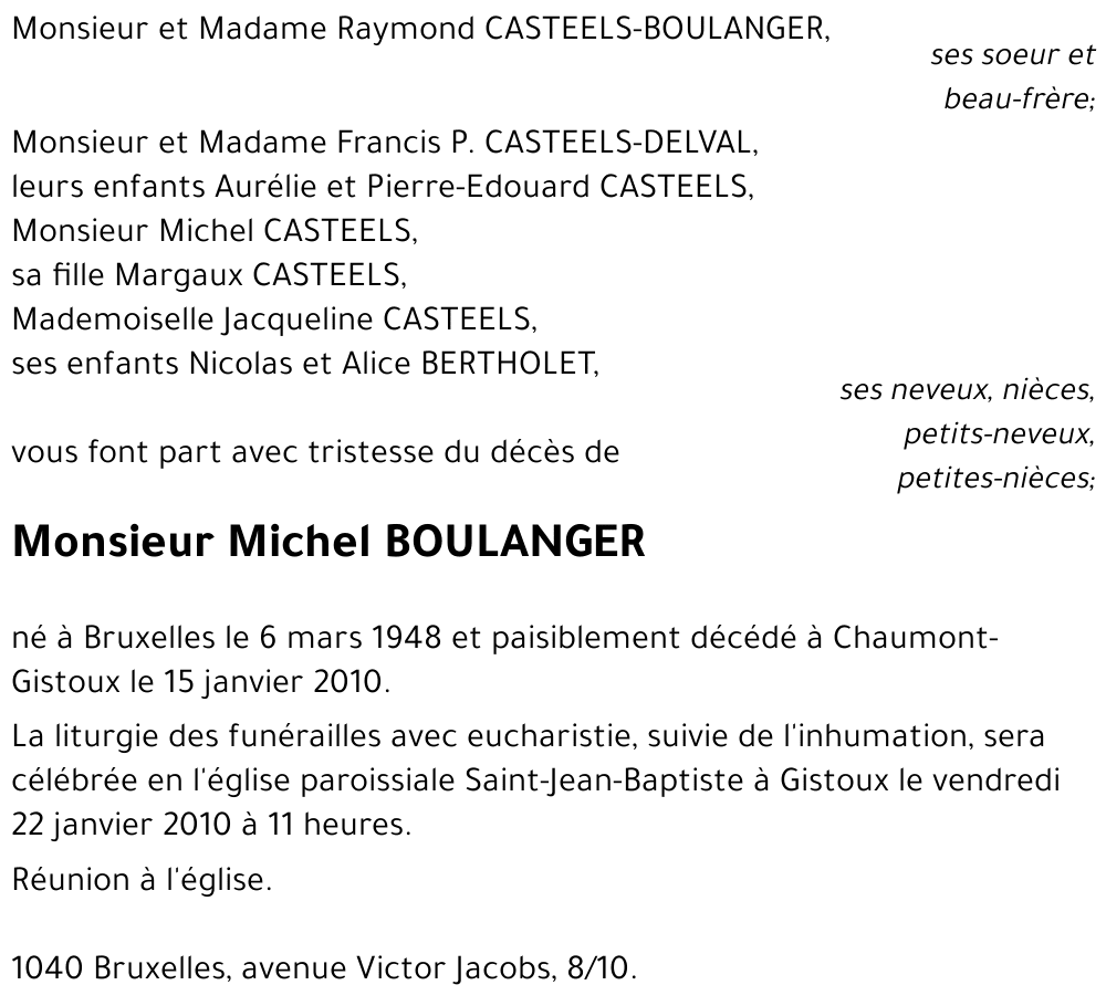 Michel BOULANGER