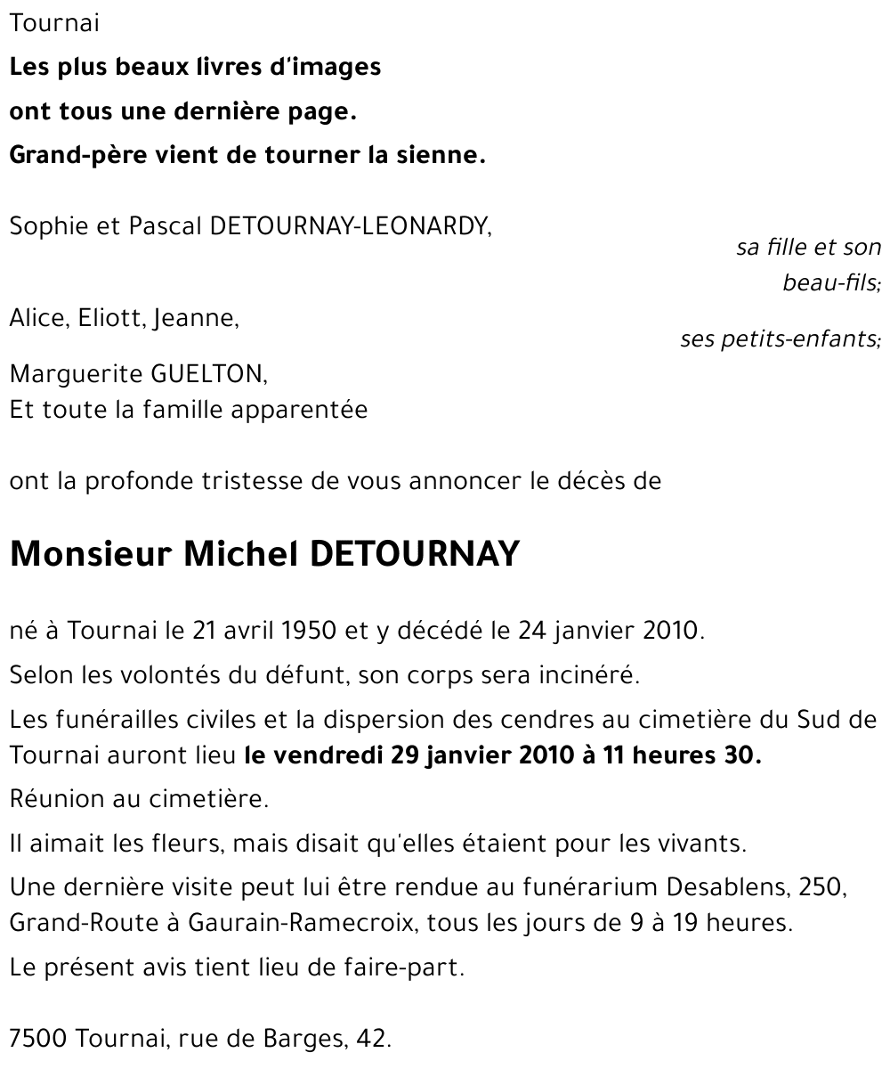 Michel DETOURNAY