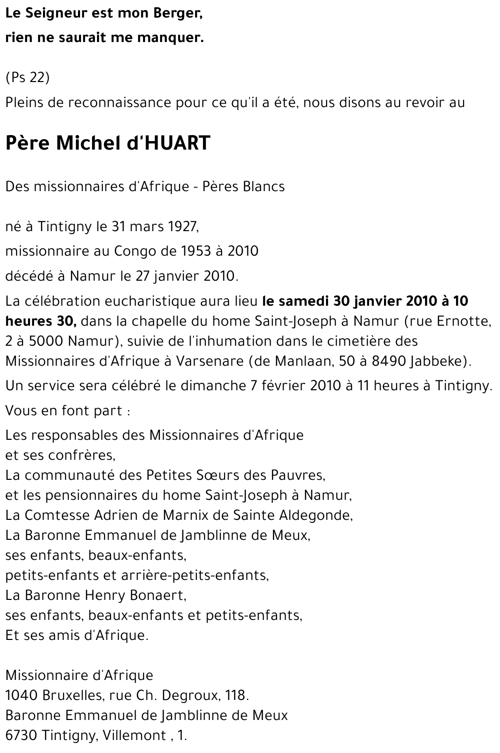 Michel d'HUART