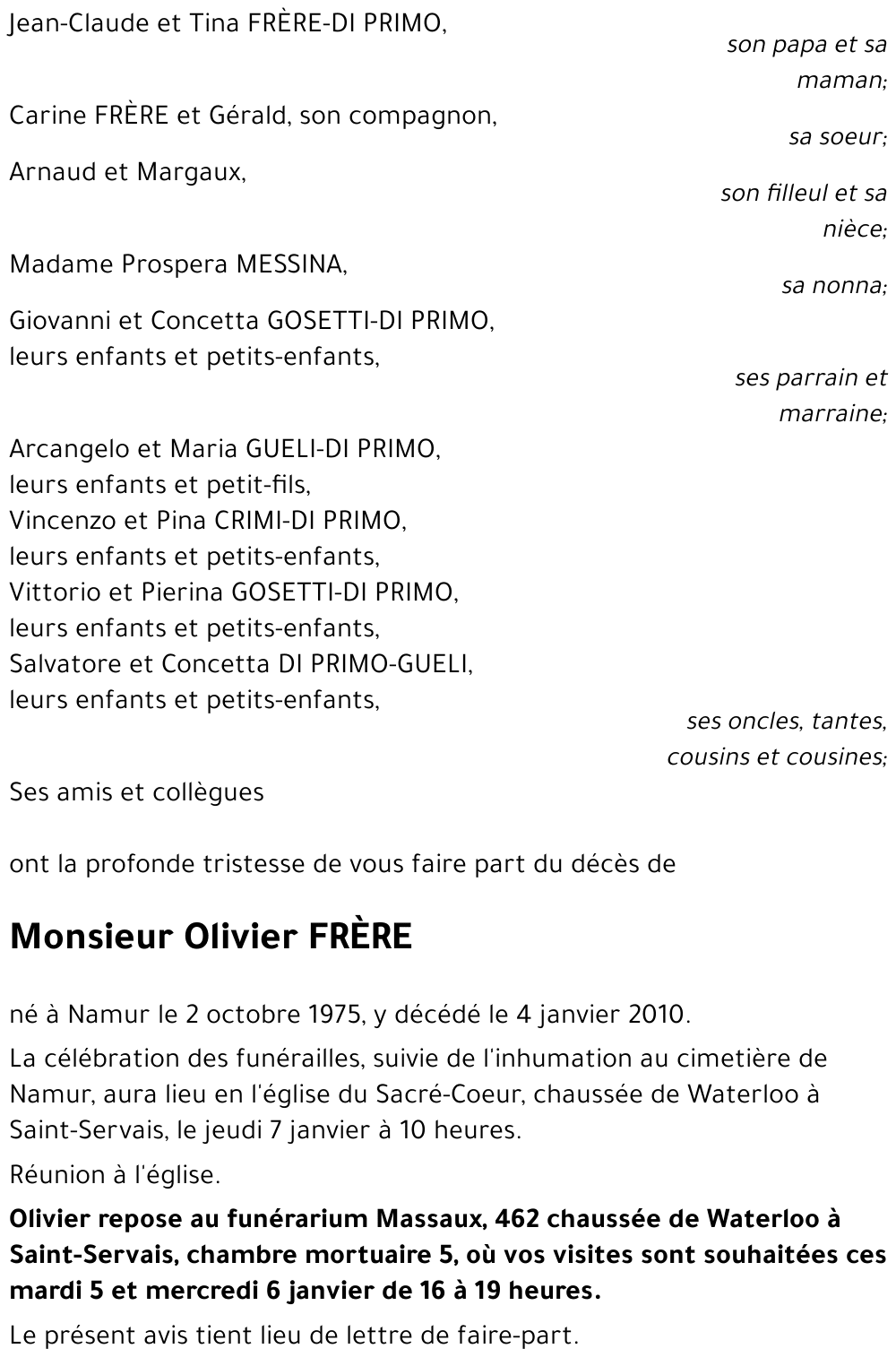 Olivier FRÈRE