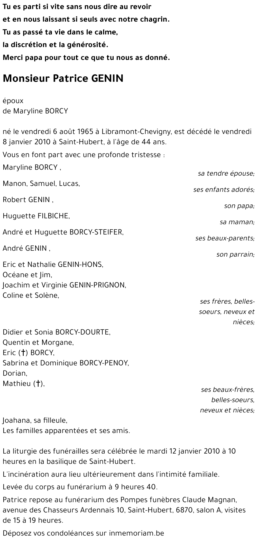Patrice GENIN