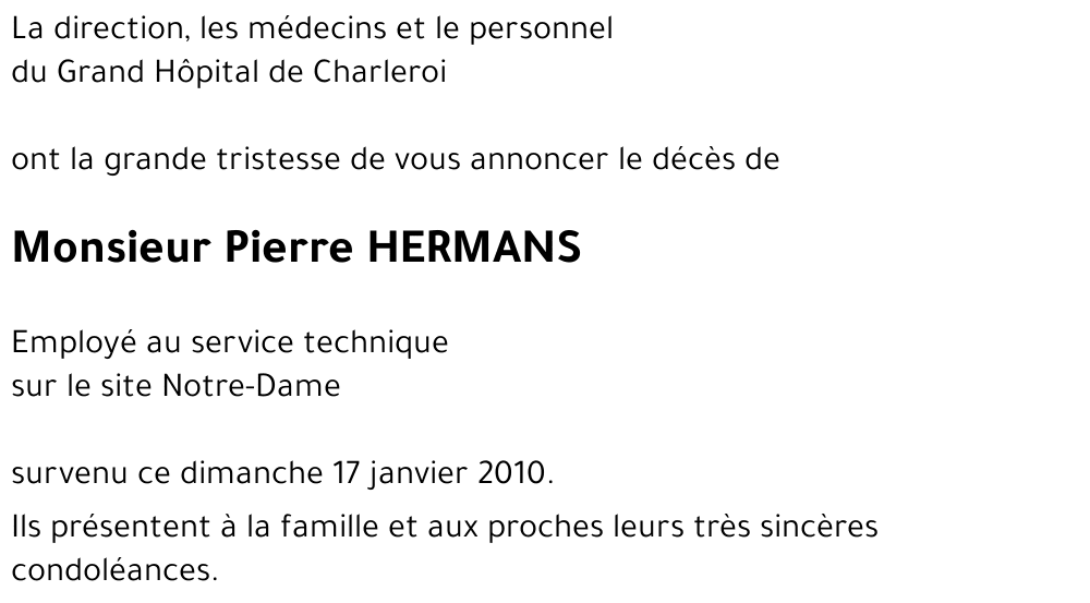 Pierre HERMANS