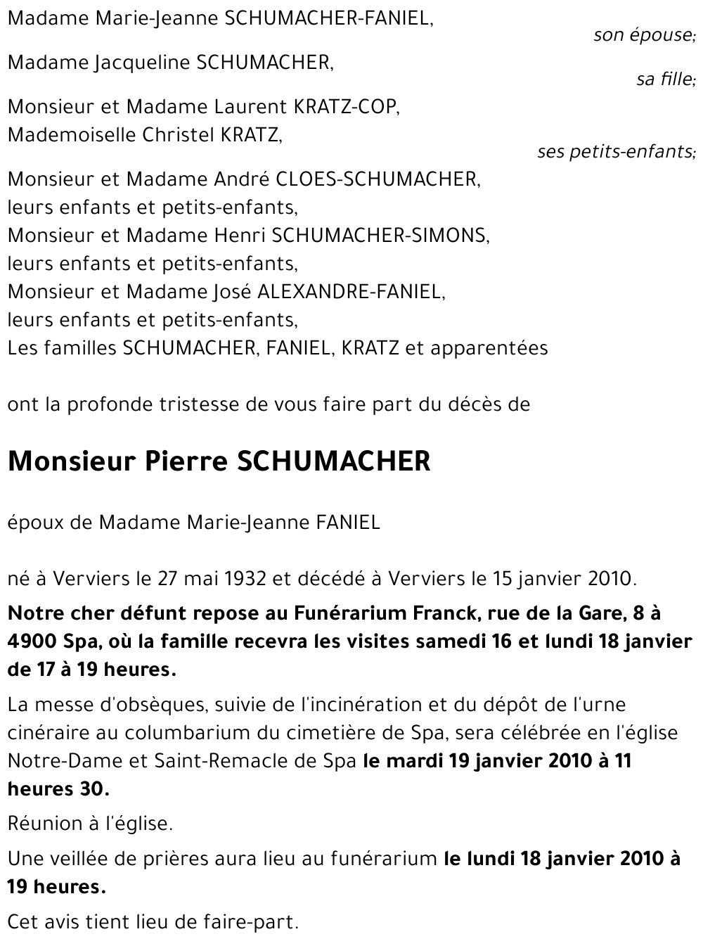 Pierre SCHUMACHER