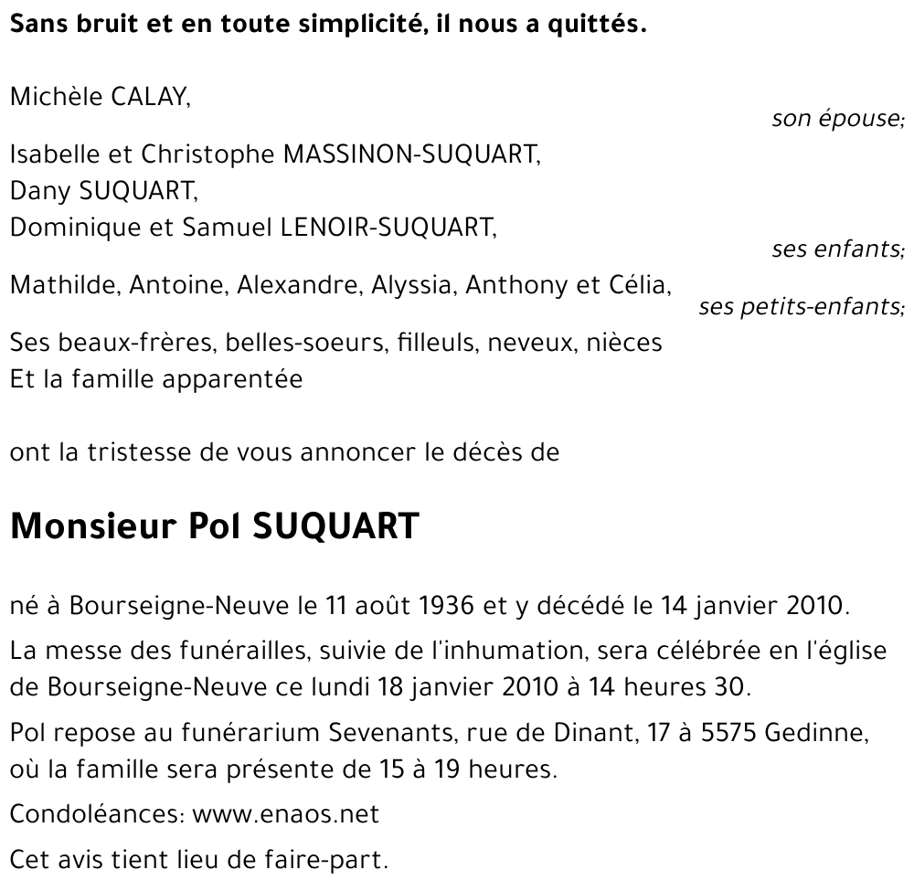 Pol SUQUART