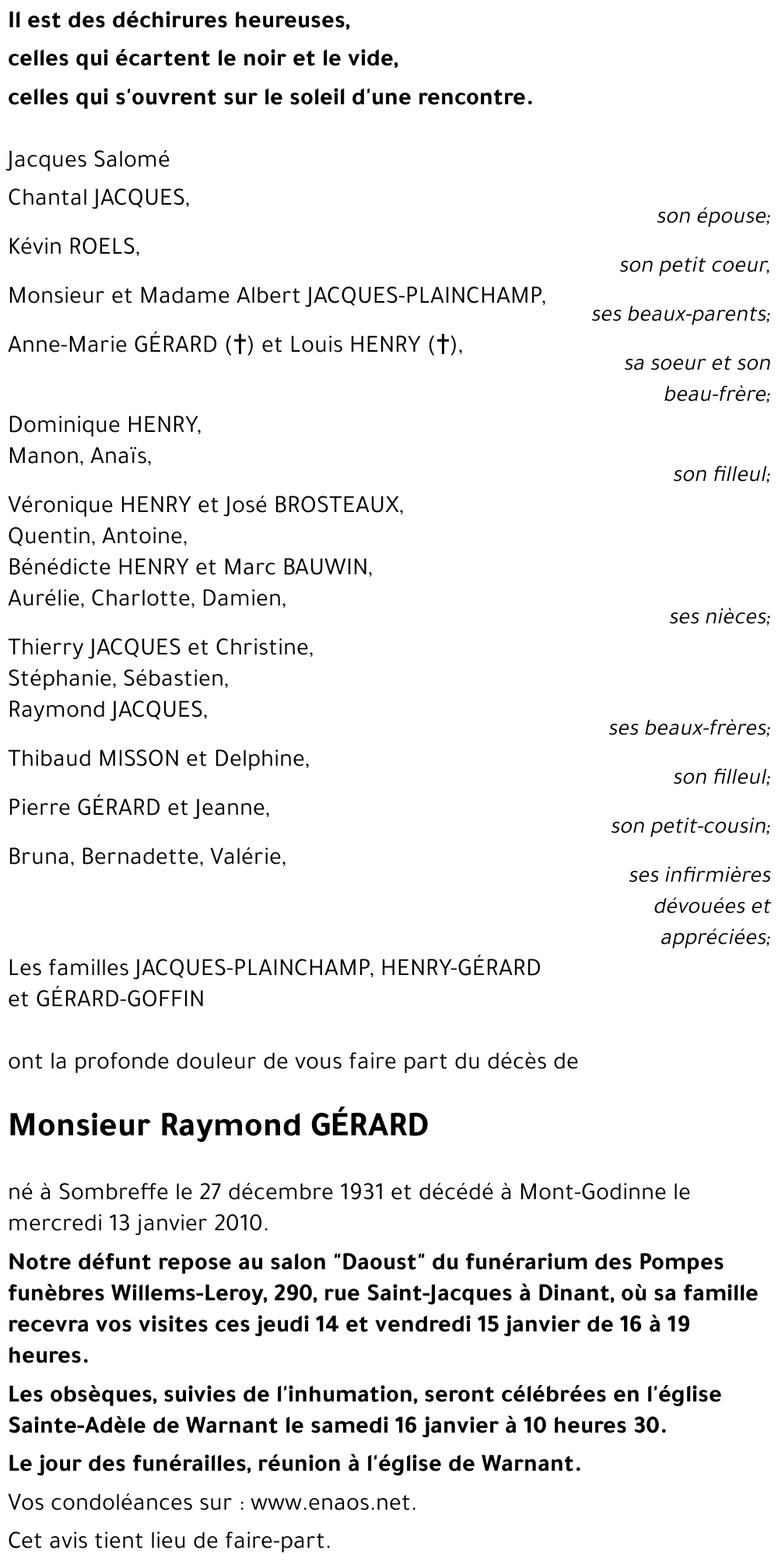 Raymond GÉRARD