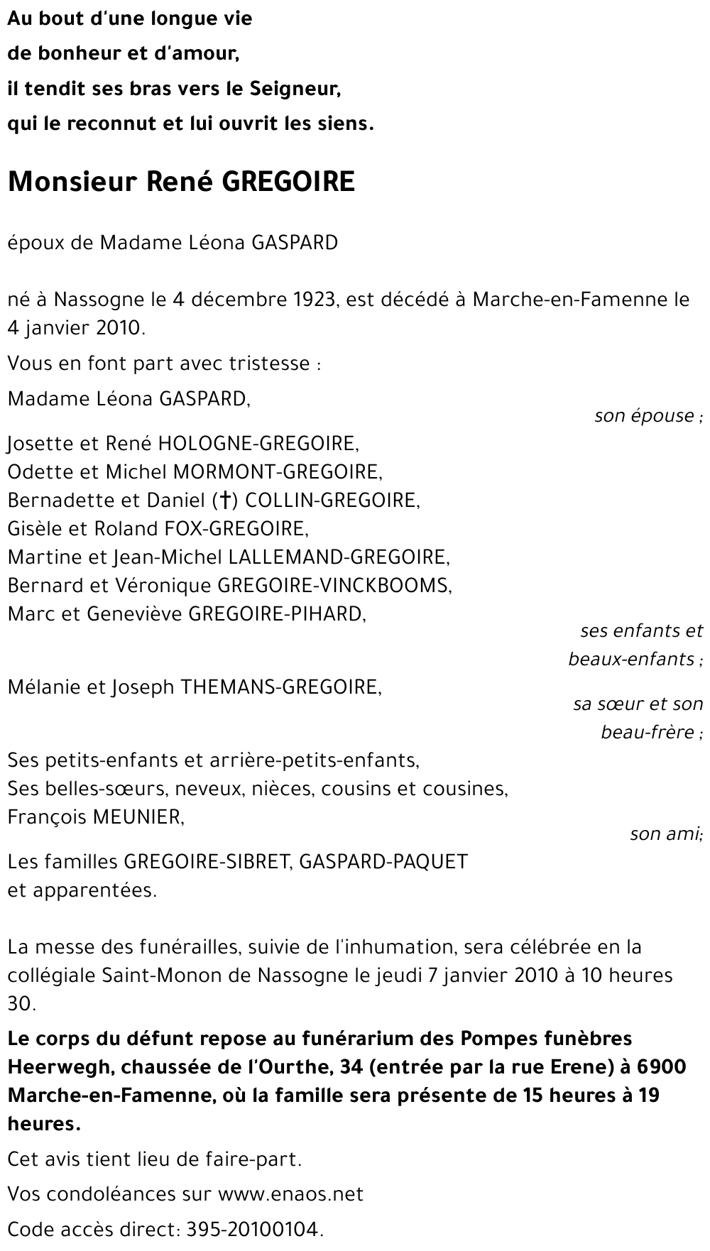 René GREGOIRE