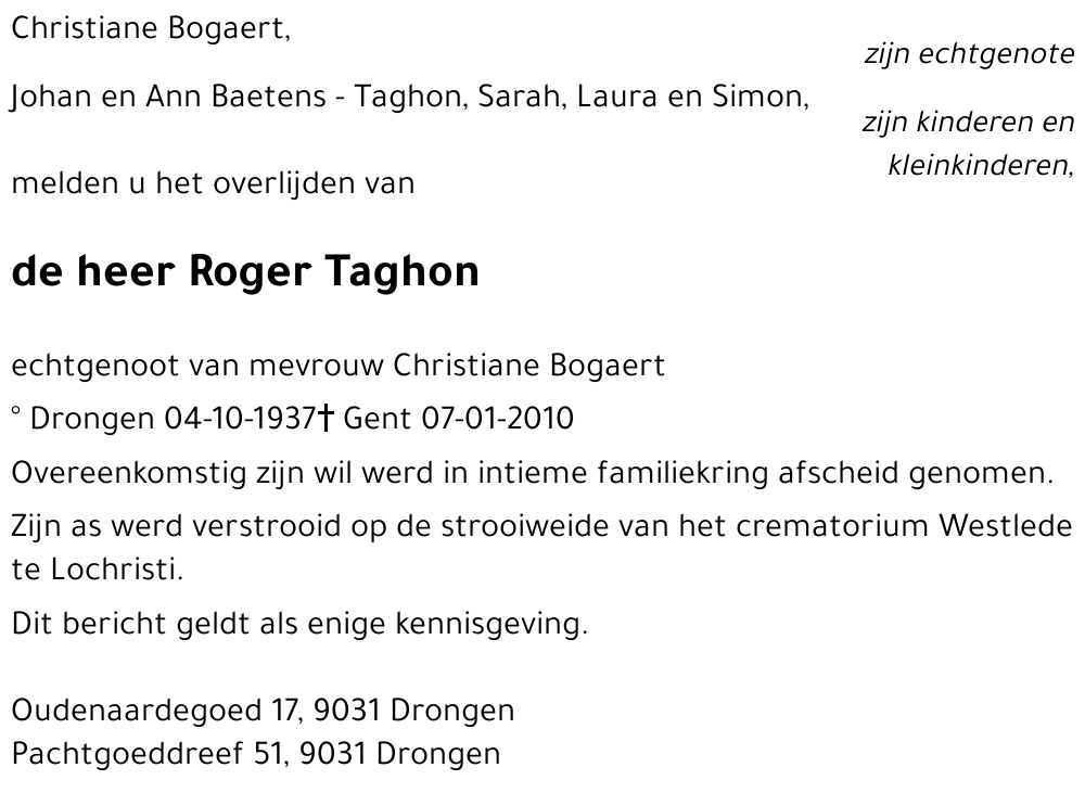 Roger Taghon