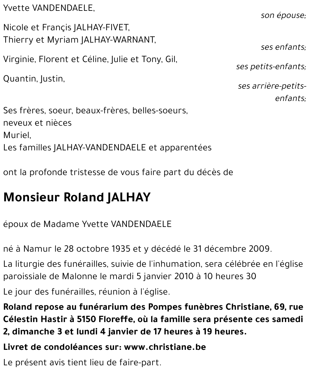 Roland JALHAY