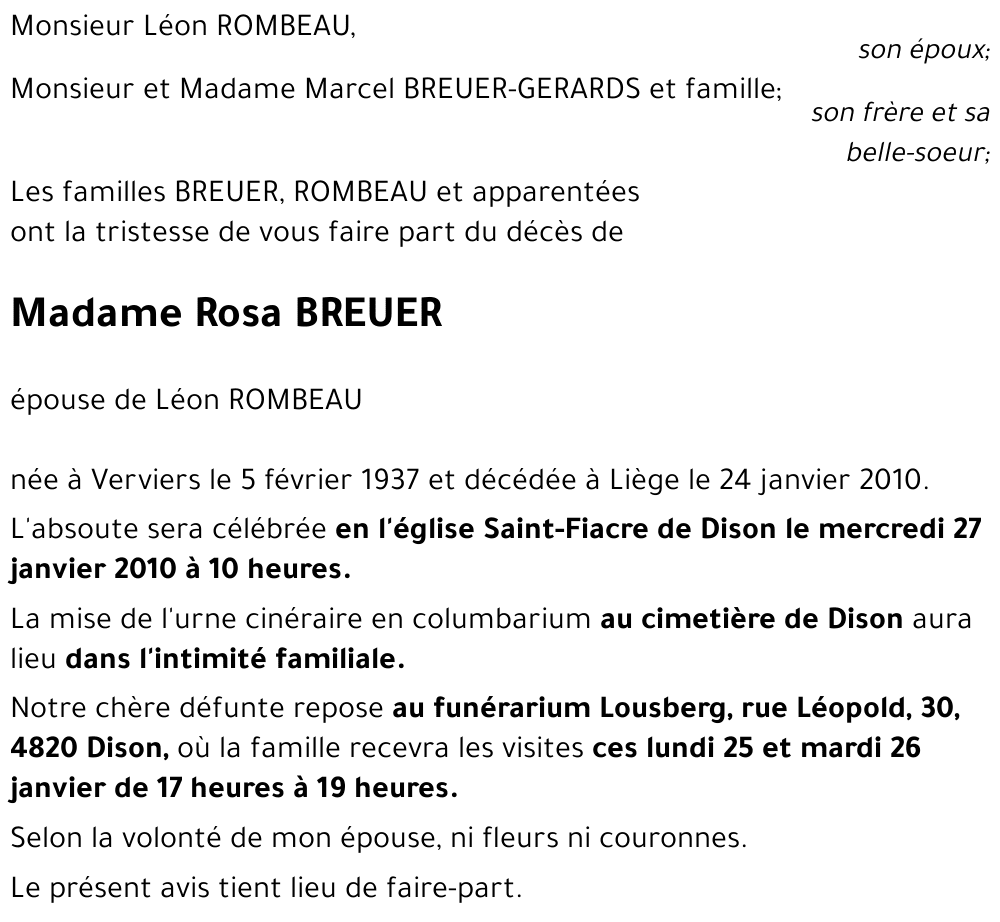 Rosa BREUER