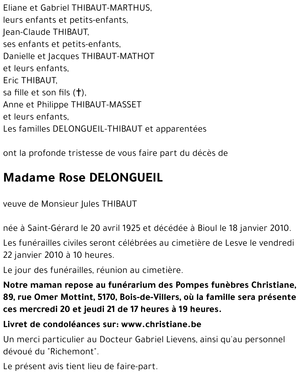 Rose DELONGEUIL