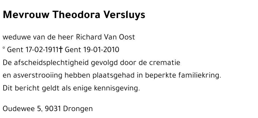 Theodora Versluys