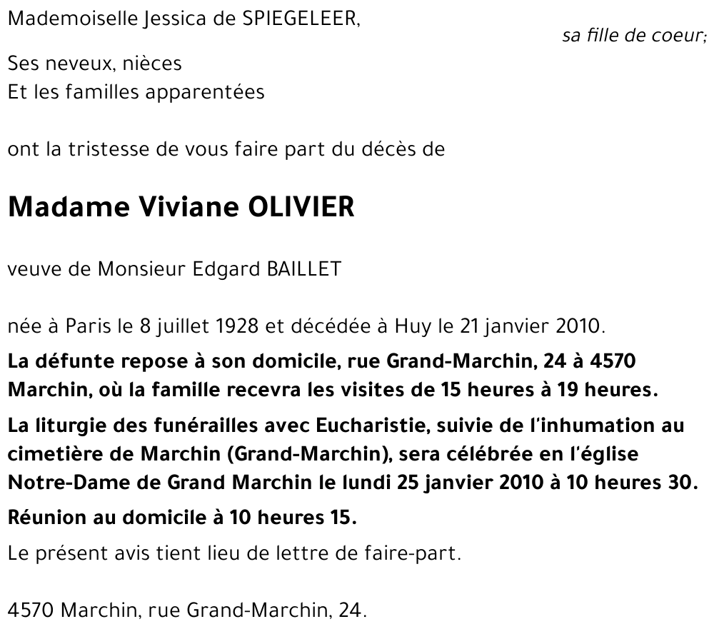 Viviane OLIVIER