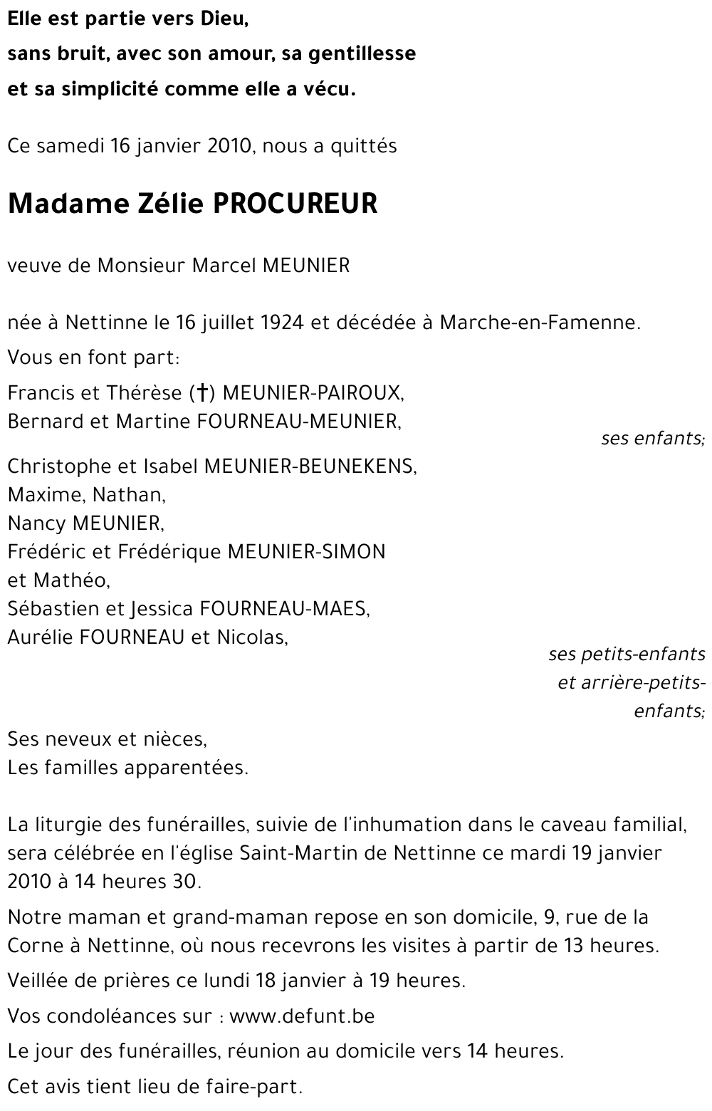 Zélie PROCUREUR