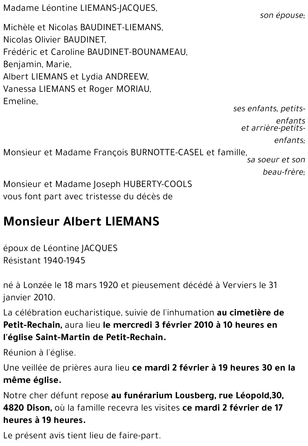 Albert LIEMANS