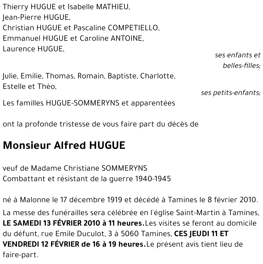 Alfred HUGUE