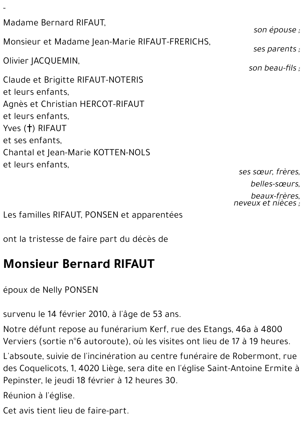 Bernard Rifaut