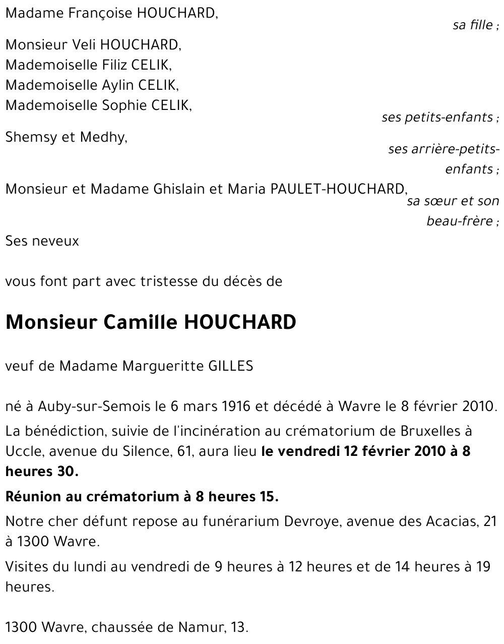 Camille HOUCHARD