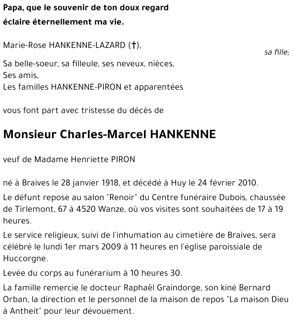 Charles HANKENNE