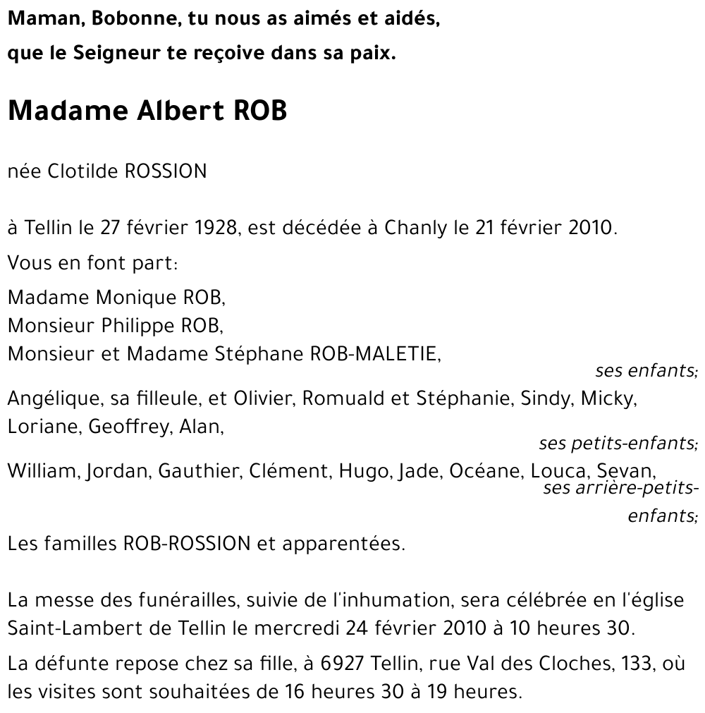Clotilde ROSSION