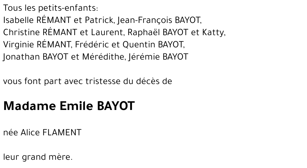 Emile BAYOT