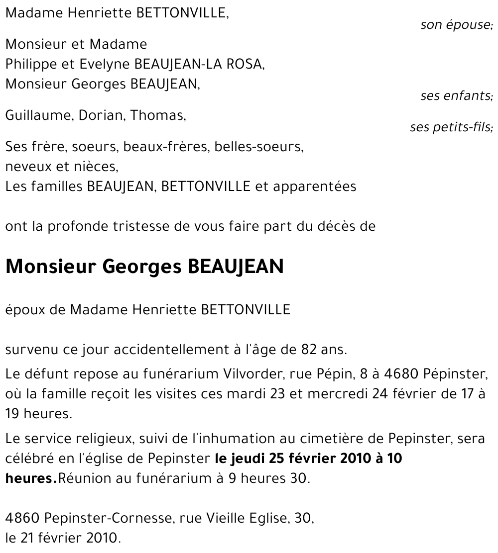 Georges BEAUJEAN