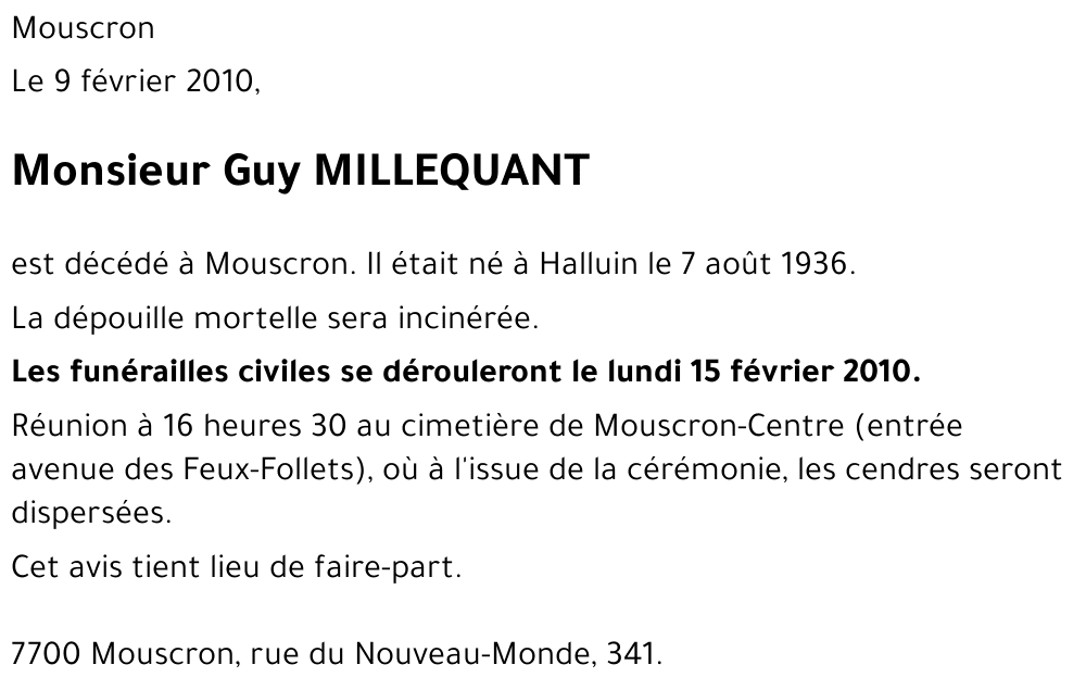 Guy MILLEQUANT