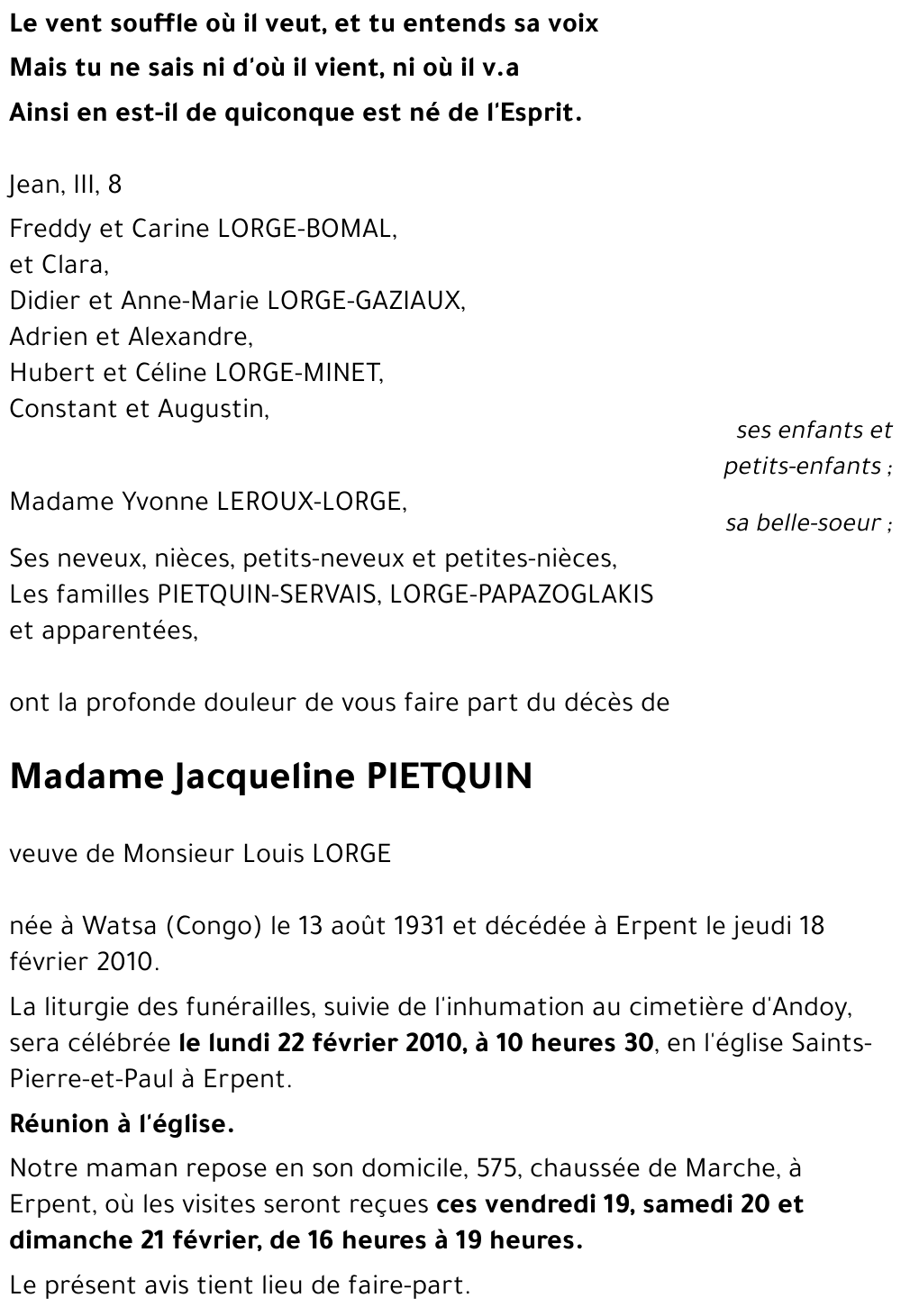 Jacqueline PIETQUIN