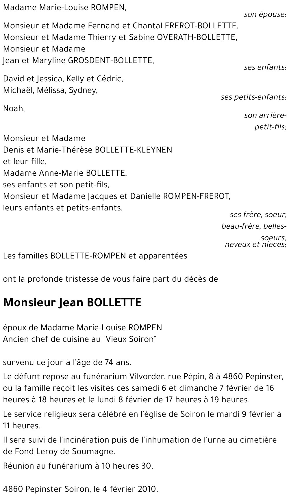 Jean BOLLETTE