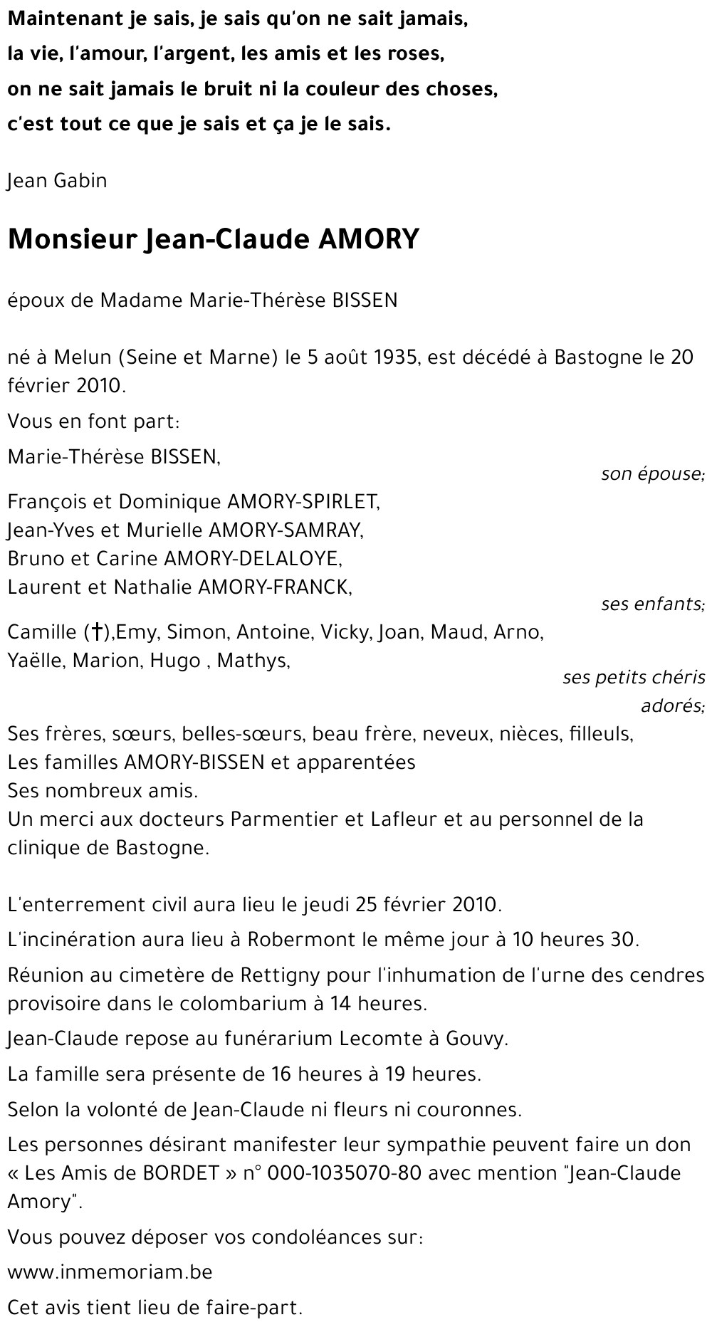 Jean-Claude Amory
