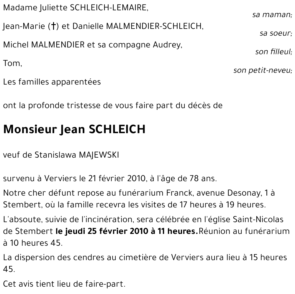 Jean SCHLEICH