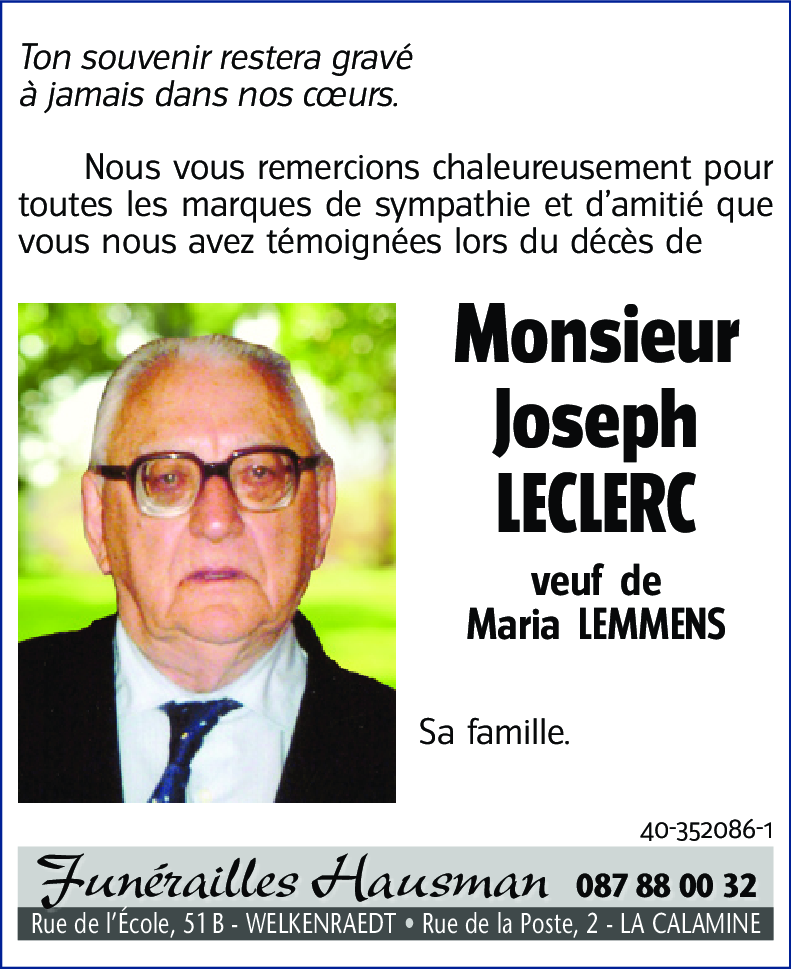 Joseph LECLERC