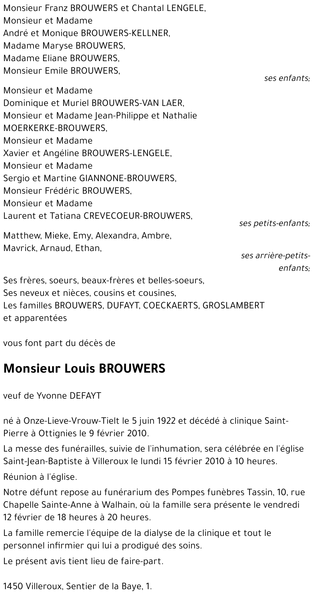 Louis BROUWERS