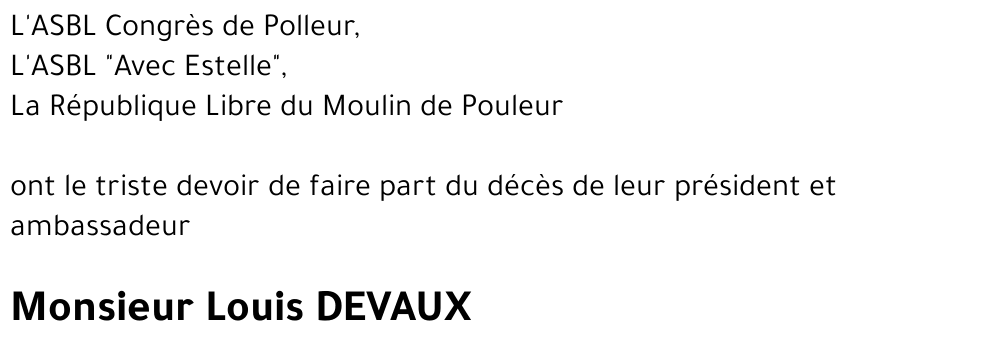 Louis DEVAUX