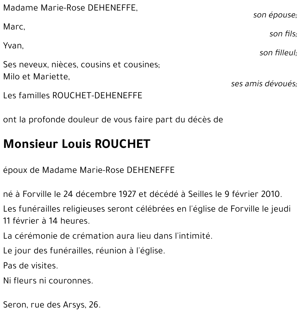 Louis ROUCHET