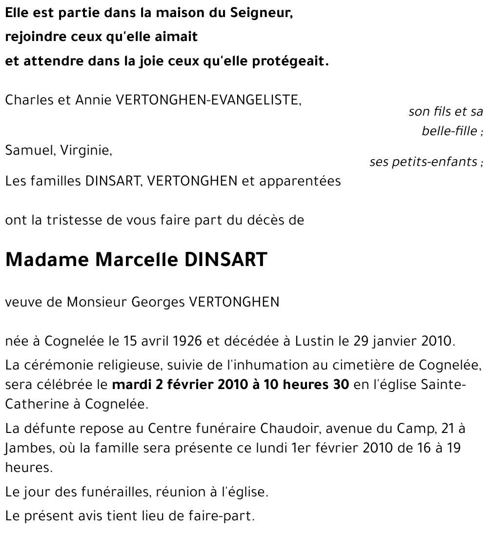 Marcelle DINSART