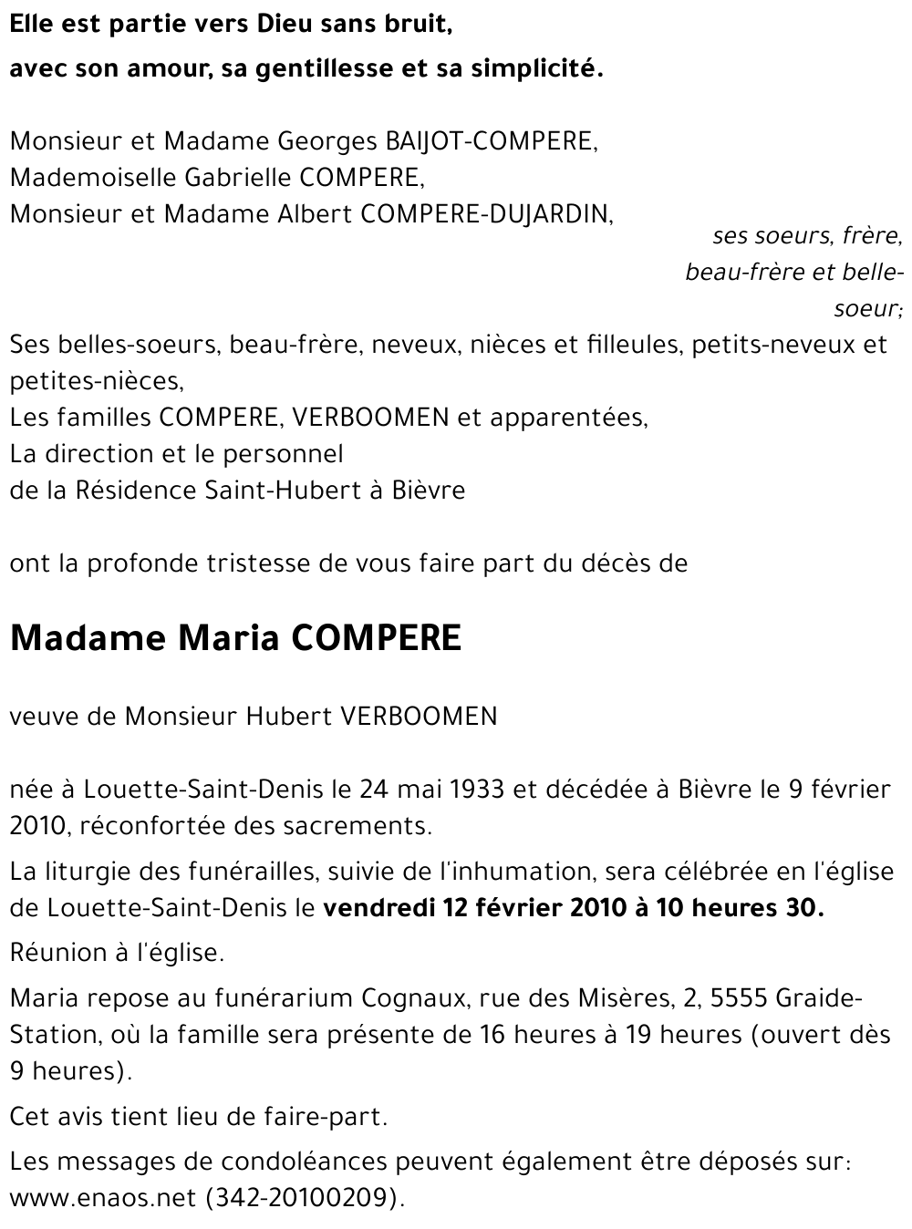 Maria COMPERE