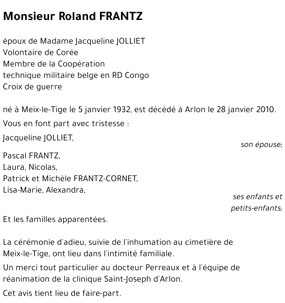 Roland FRANTZ