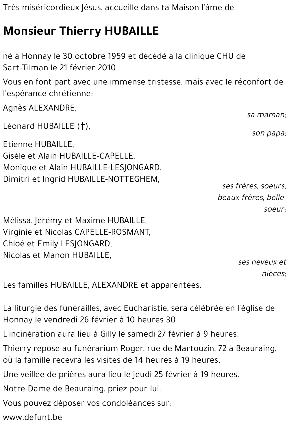 Thierry HUBAILLE