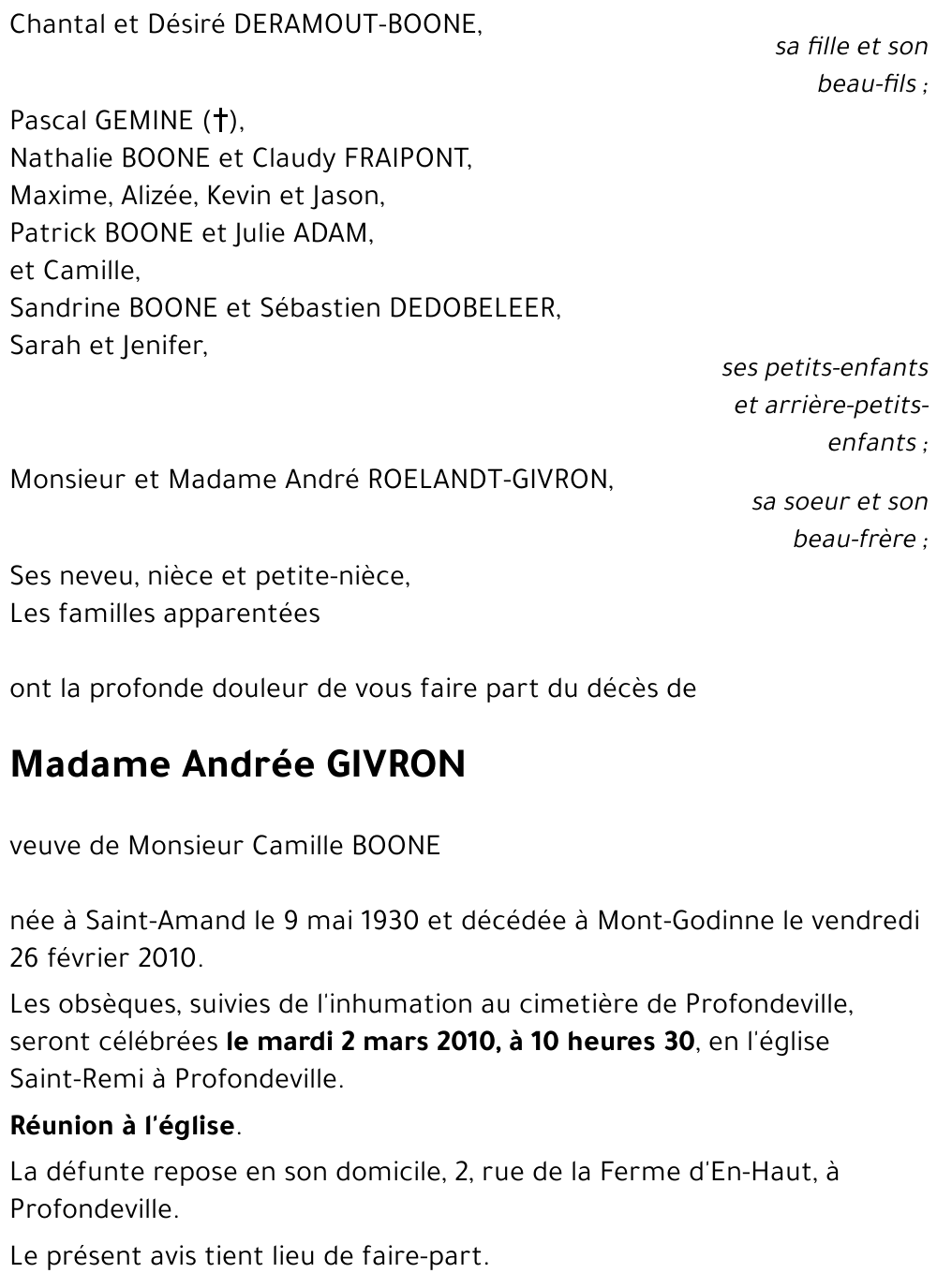 Andrée GIVRON
