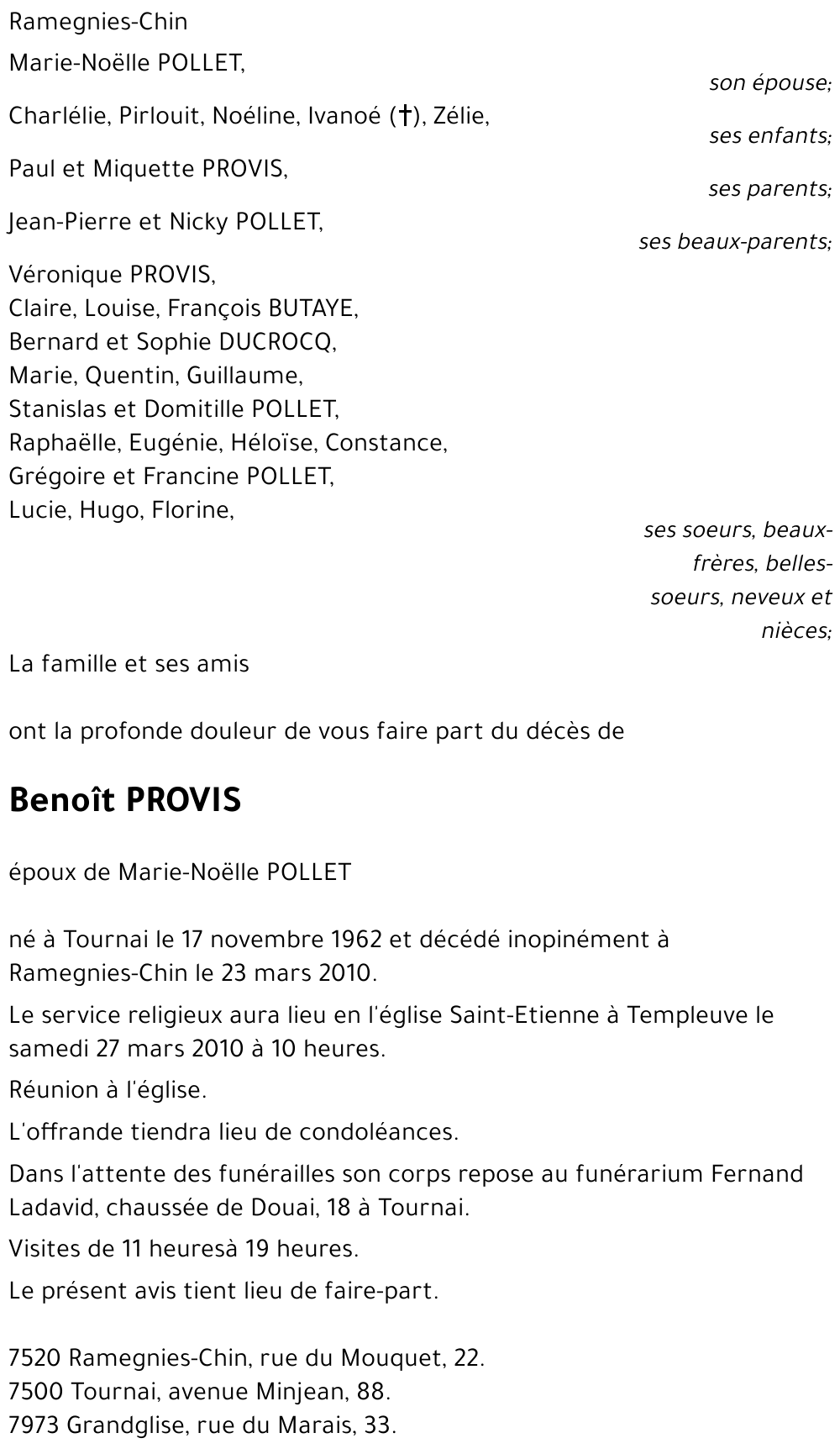 Benoît PROVIS