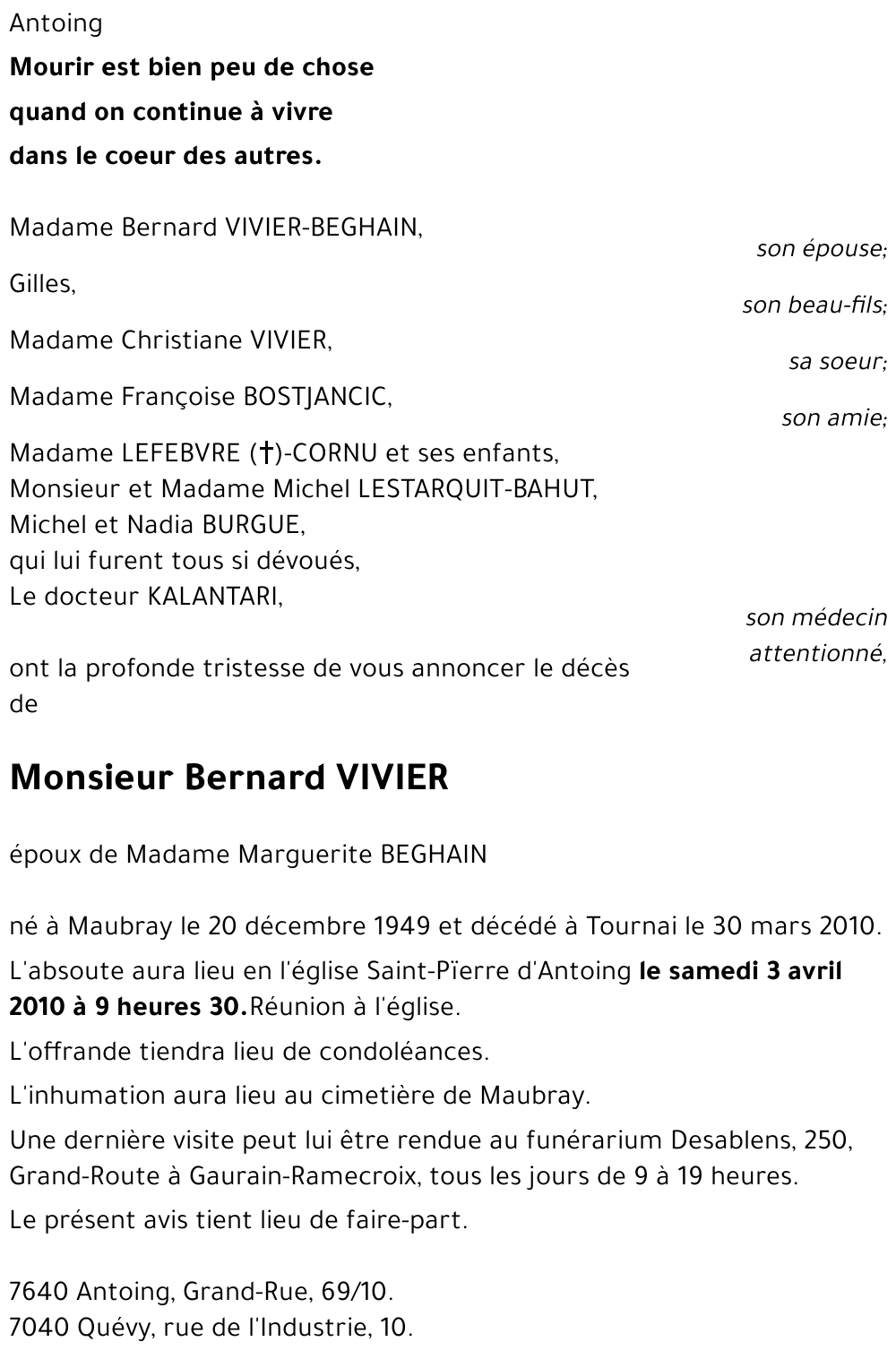 Bernard VIVIER