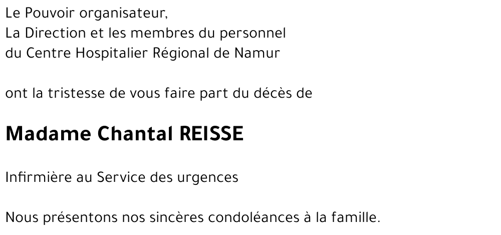Chantal REISSE