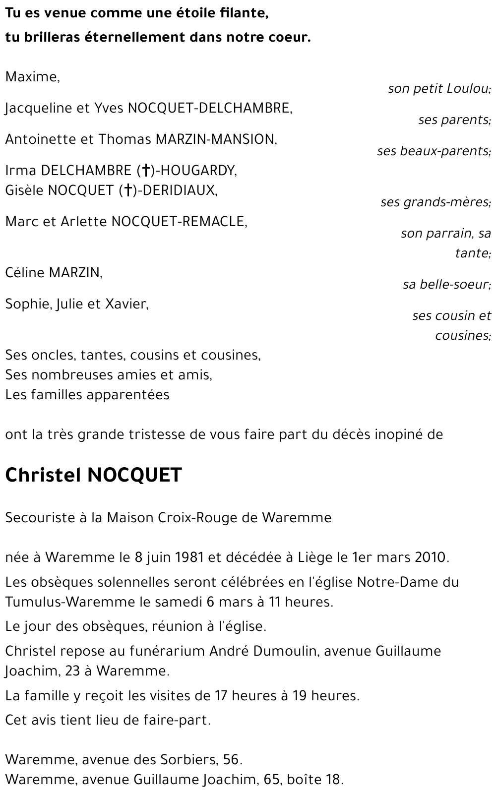 Christel NOCQUET