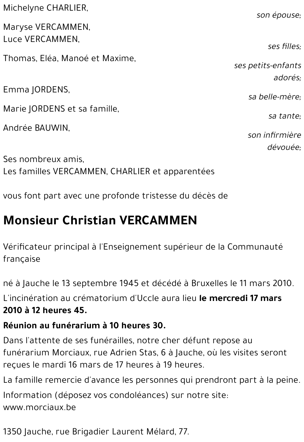 Christian VERCAMMEN