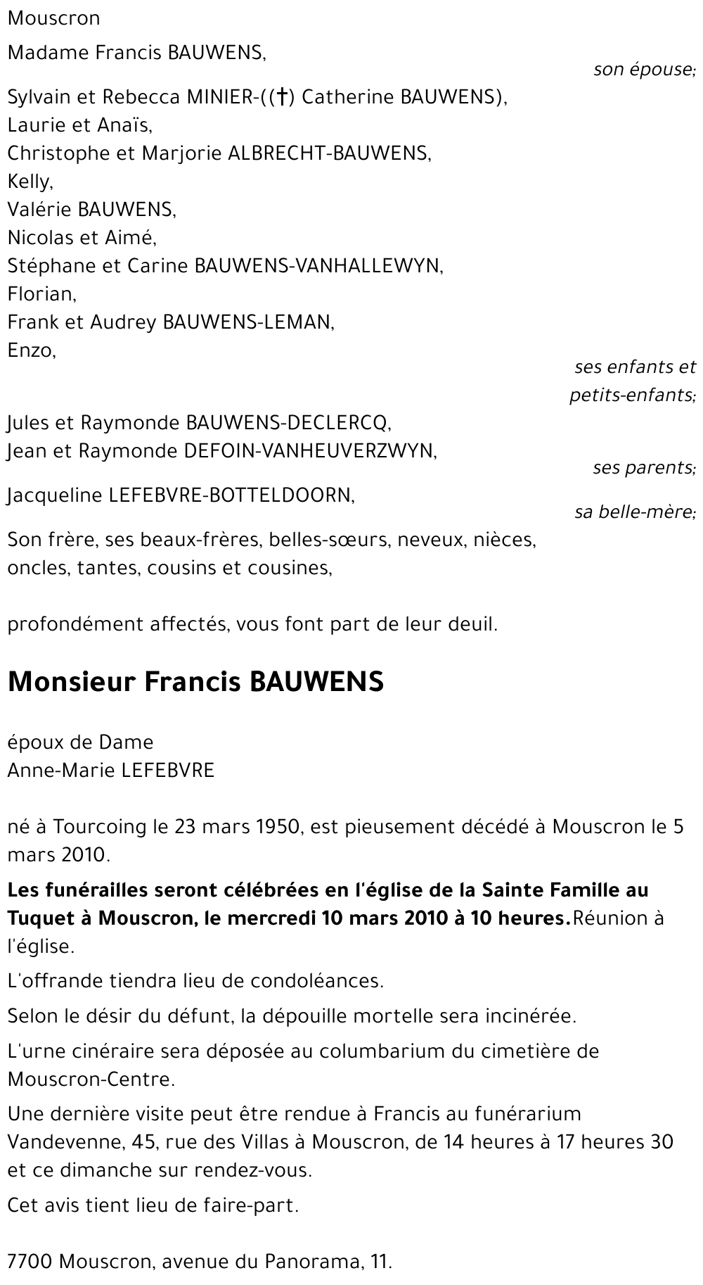 Francis BAUWENS