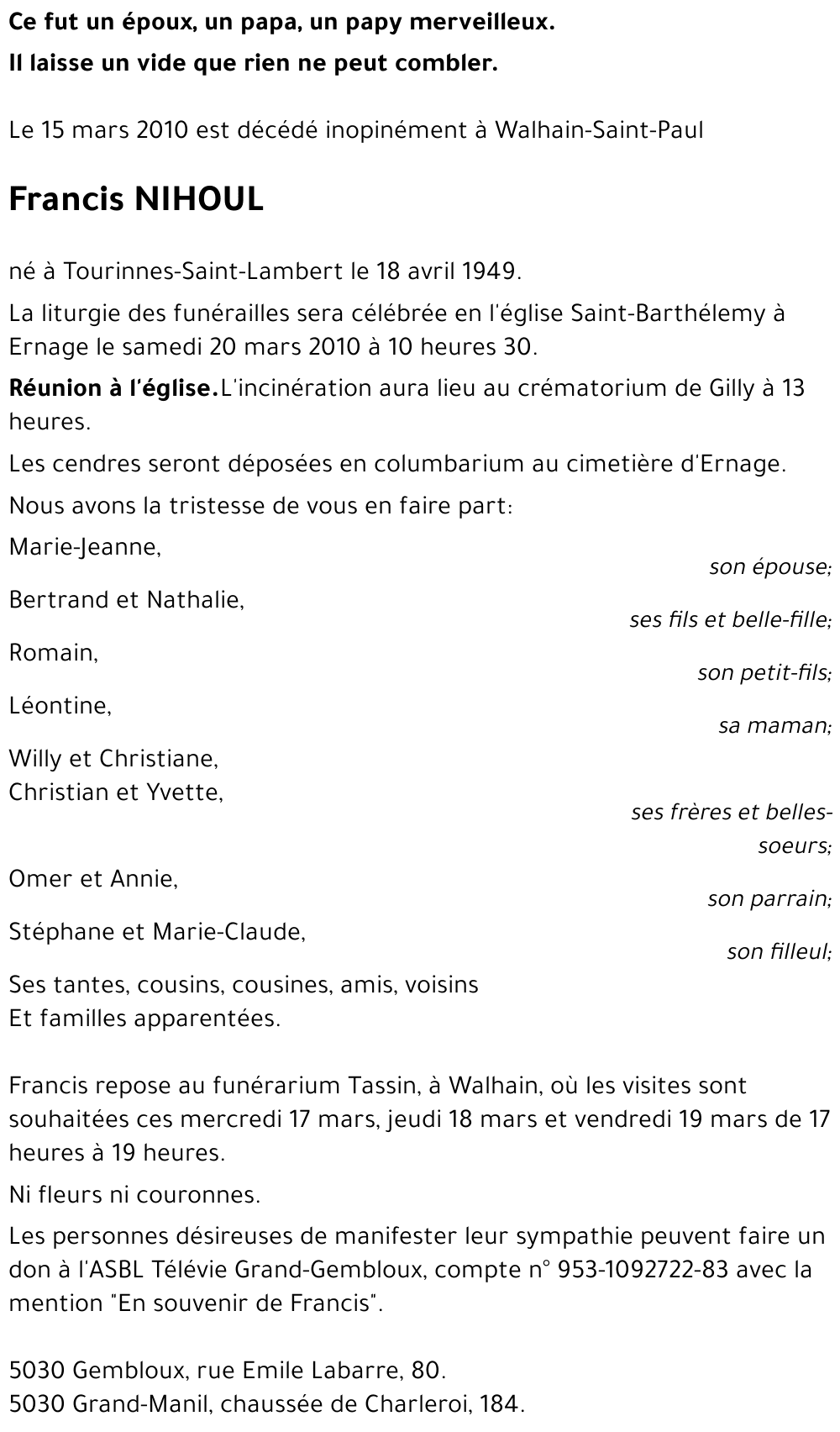 Francis NIHOUL