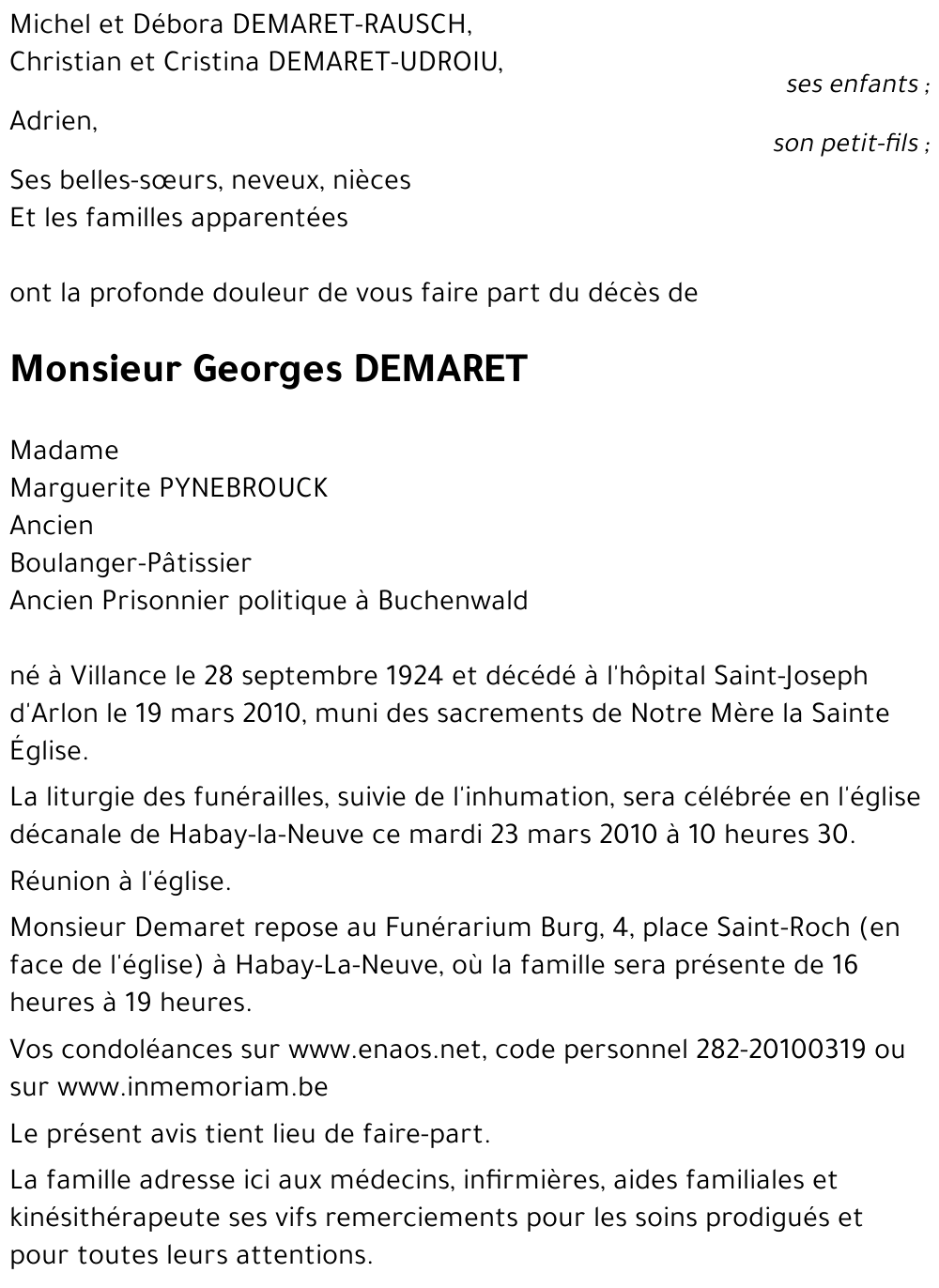Georges DEMARET
